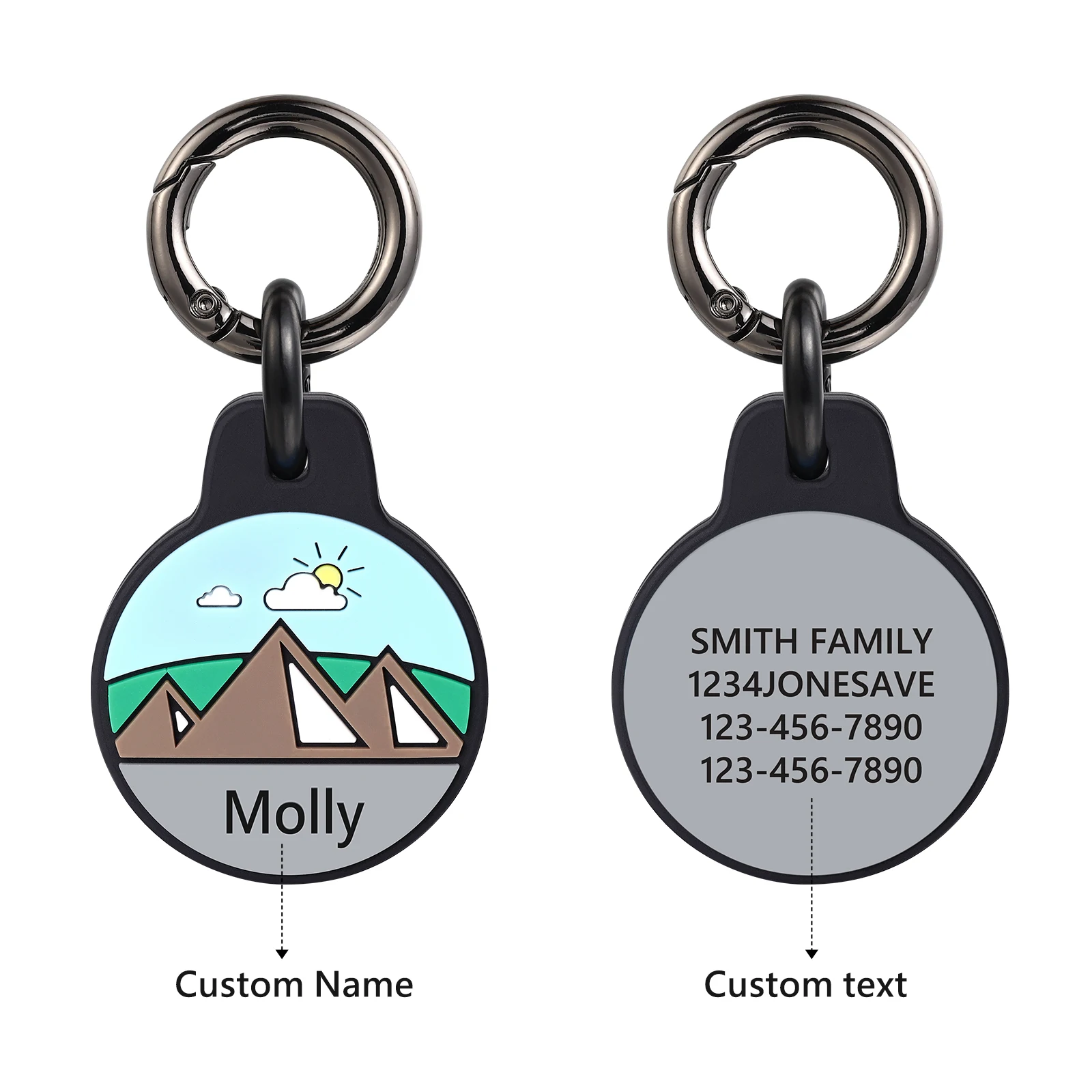 1 pc Personalized Pet Cat Dog ID Tag Tag Collar Accessories Customized Name and Text Charm Supplies For Dog Tag Products