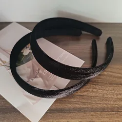 2pc European and American Black Velvet Retro Headband Women Girls Hair Bands Elegant Hairband for Holiday Party Hair Accessories