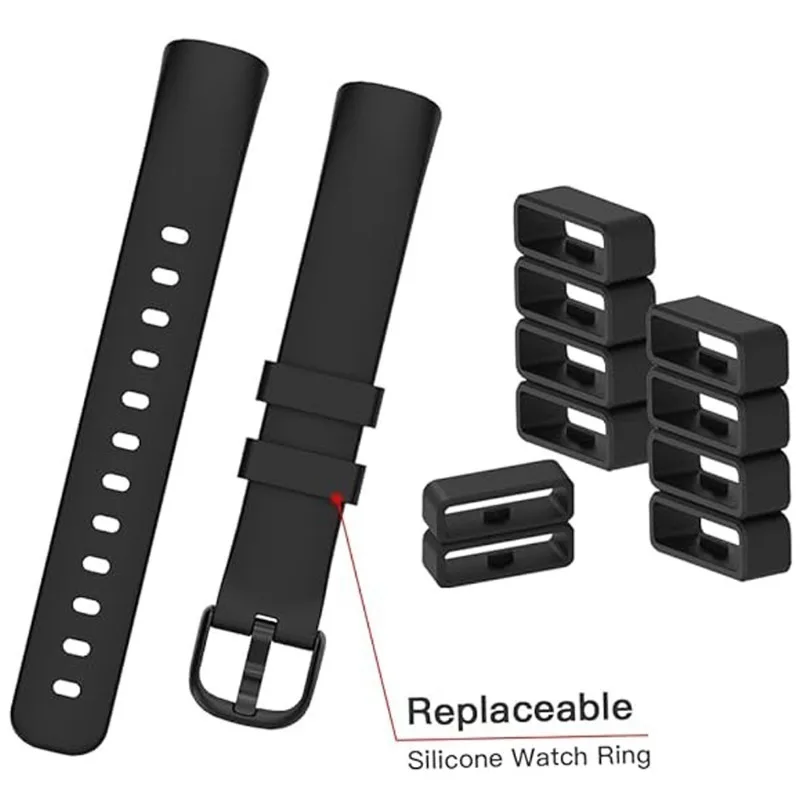 Band Keepers for Garmin Forerunner 945/935/630/235/Fenix 5/6/7 Silicone Watch Band Fastener Rings Security Loop Holder Retainer