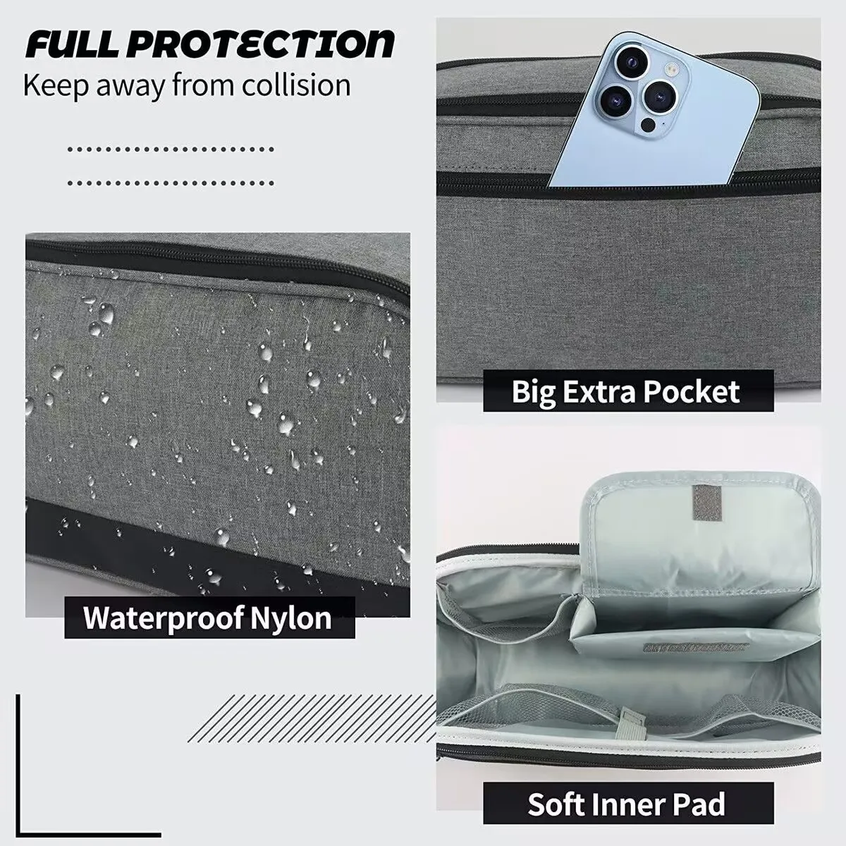 Cpap Carry Bag Cpap Accessories Storage Bag Shockproof Multiple Compartments Shockproof Bag Organizer Nylon Cpap Carry Bag