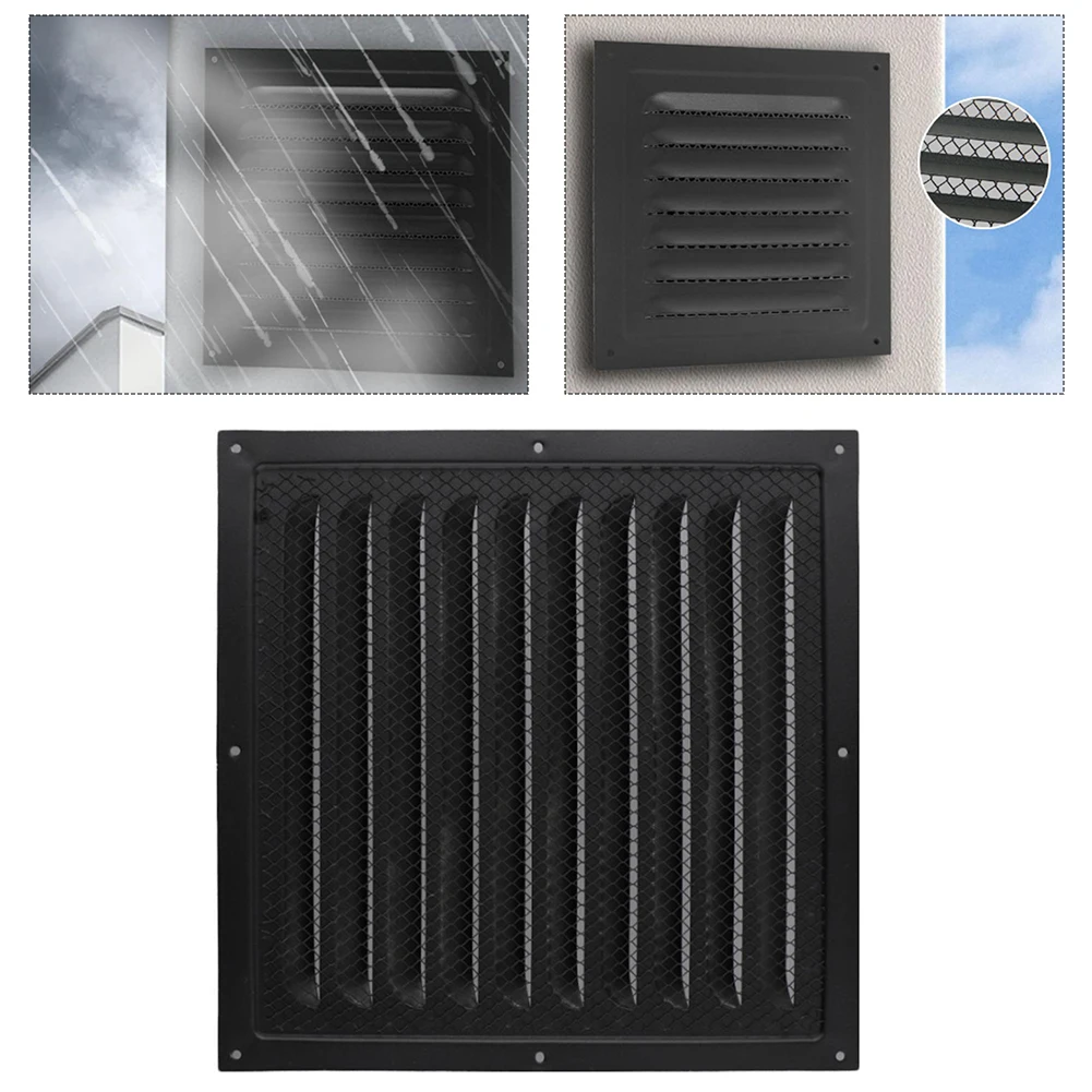 

1pcs 30x30cm Louver Air Vent Grille Ventilation Cover Metal Square Wall Grilles Duct Heating Cooling Vents Cover