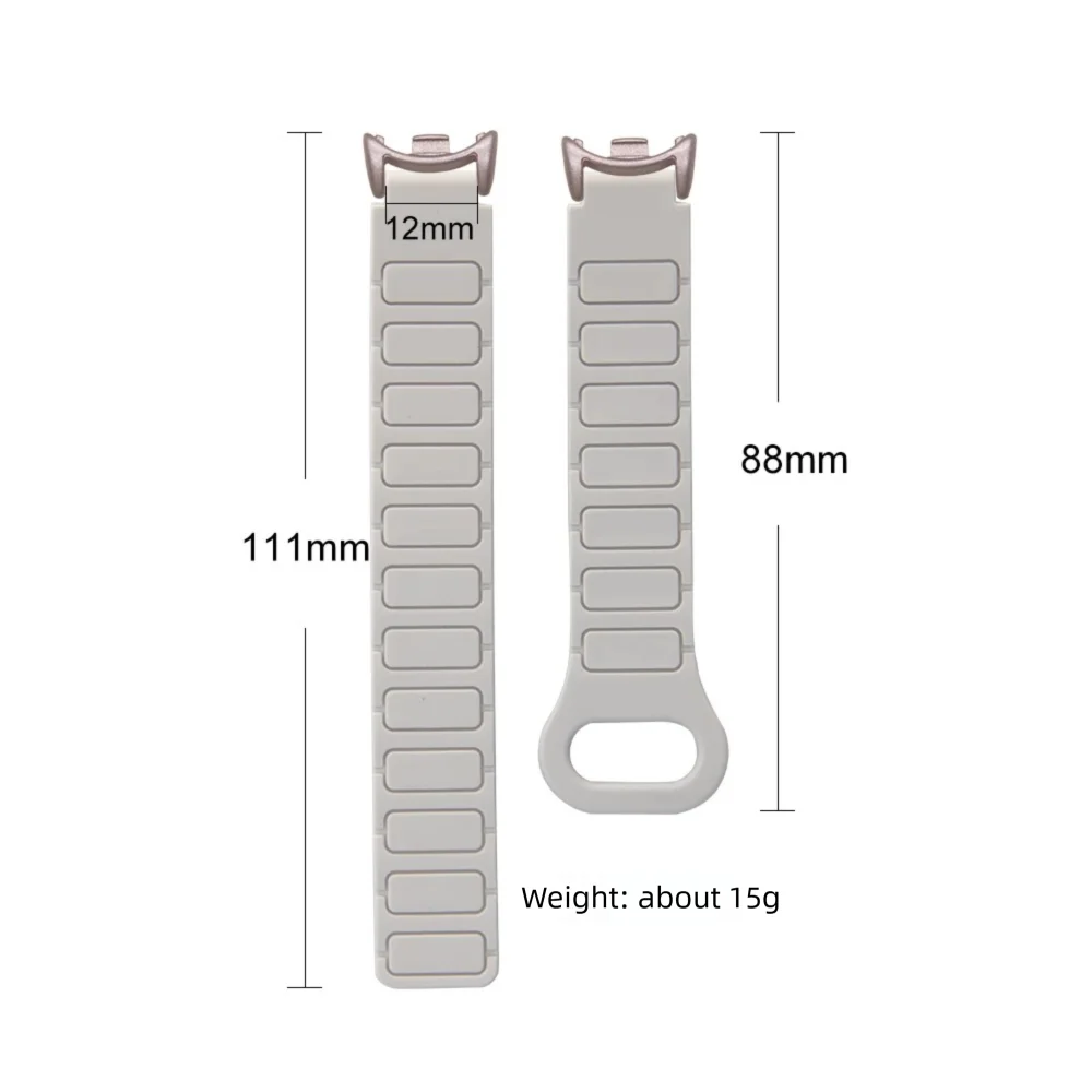 Adjustable Magnetic Band for Xiaomi Mi Smart Band 8 9 10 Ceramic Edition Bracelet Armor Style Skin-friendly Silicone Sport Strap