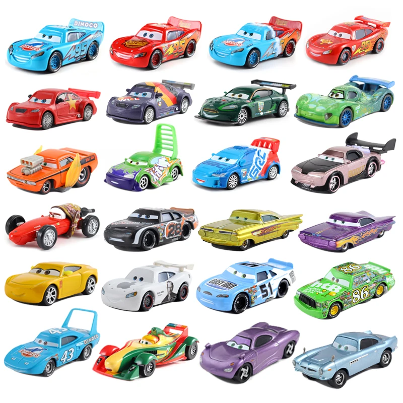 Pixar Cars 95 Lightning McQueen 1/55 Metal Die Casting Model Car Alloy Material Collectibles Kids Toys Christmas Gifts