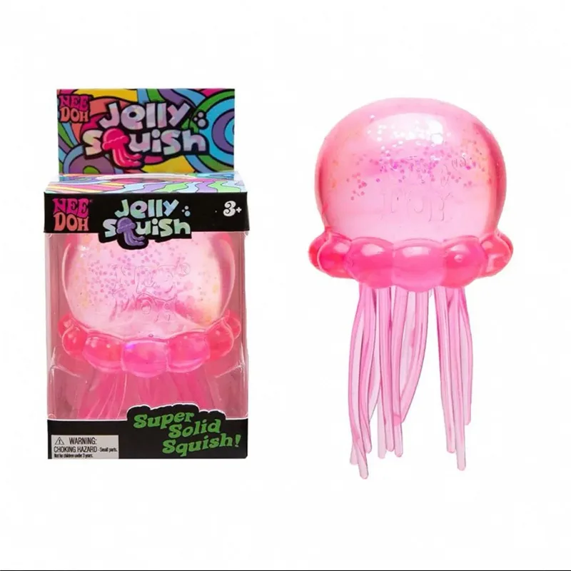 Needoh Jelly Squish Octopus Toy Cute Clear Non Toxic Pullable Slow Rising Squish Soft Squishy Sensory Desk Decor for Adults Gift view 2