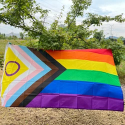 Pride Rainbow FlagLGBT 3x5 ft 90x150cm Gay Pride Flag Bisexual non-binary lesbian Trans banner Indoor Outdoor decoration