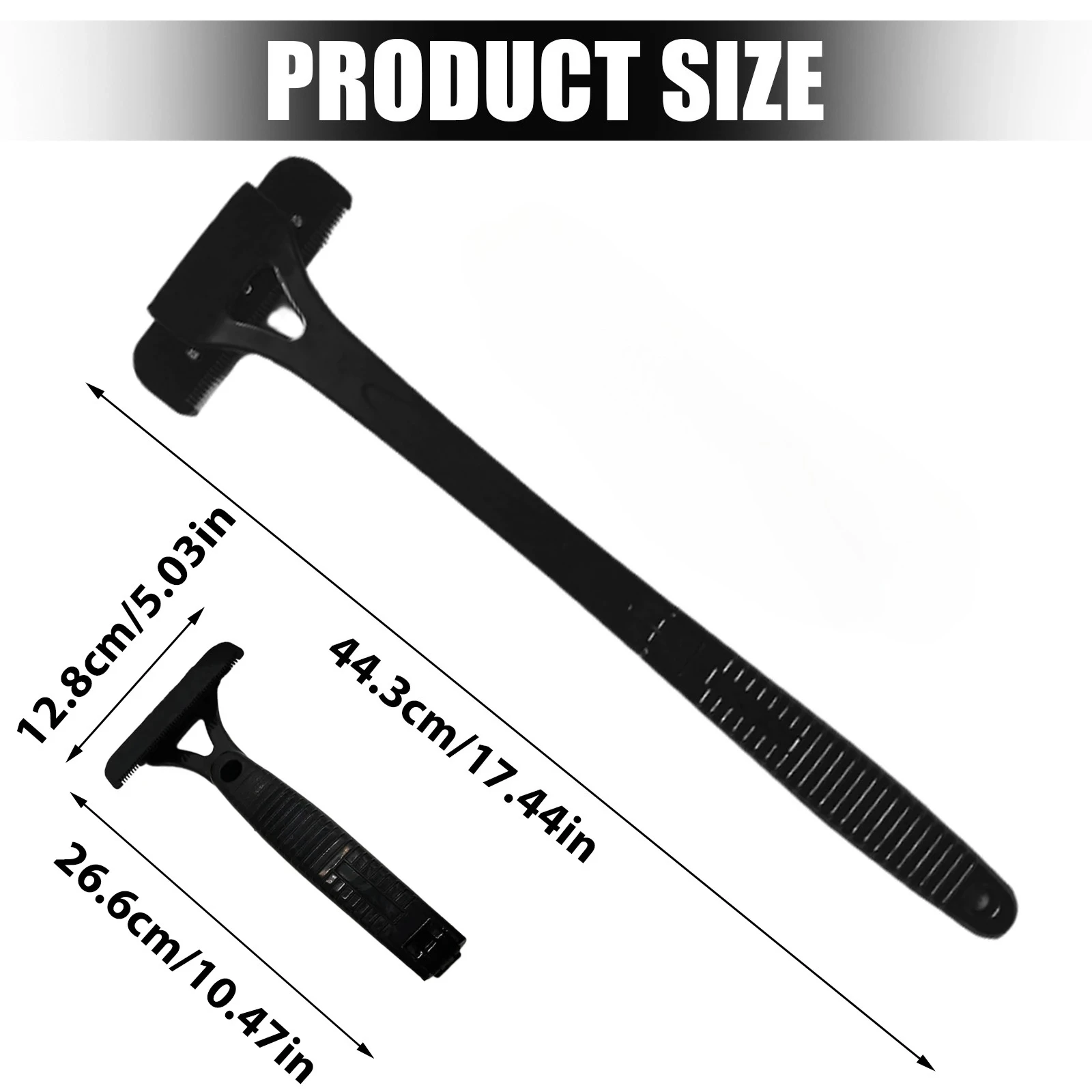 ماكينة حلاقة للرجال للظهر، ماكينة حلاقة قابلة للطي، أداة إزالة مقبض الساق، ماكينة حلاقة لإزالة الشعر #6