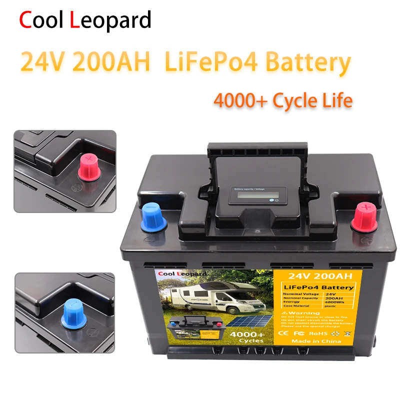 

LiFePO4 Battery 24V 200Ah,For Replacing Most of Backup Power Home Energy Storage ,Solar Searchlight,Sightseeing Car Ect