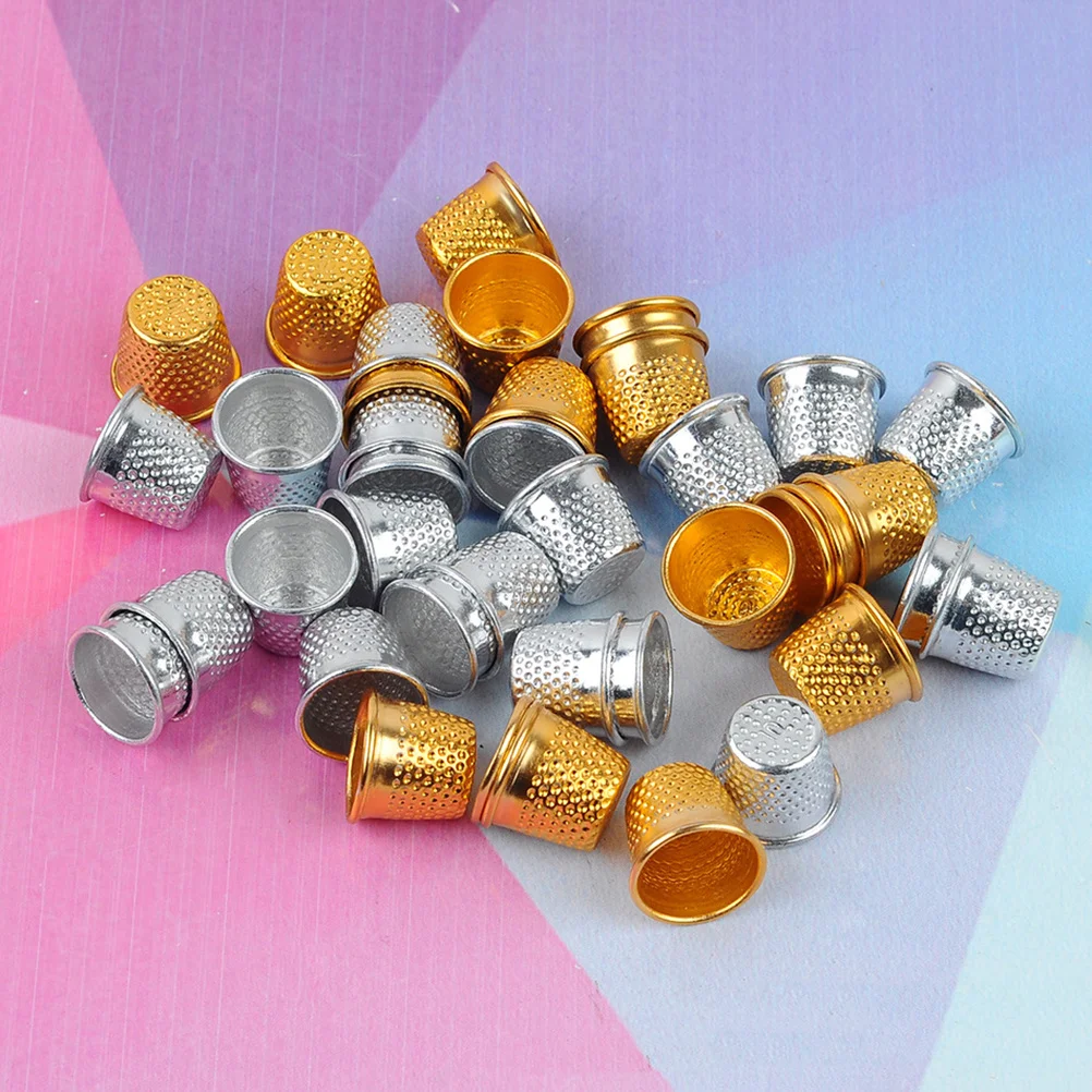 

50Pcs Sewing Thimble Metal Finger Protector Useful for Embroidery DIY Crafts Tool Sewing Accessory for Home DIY Crafts Tools