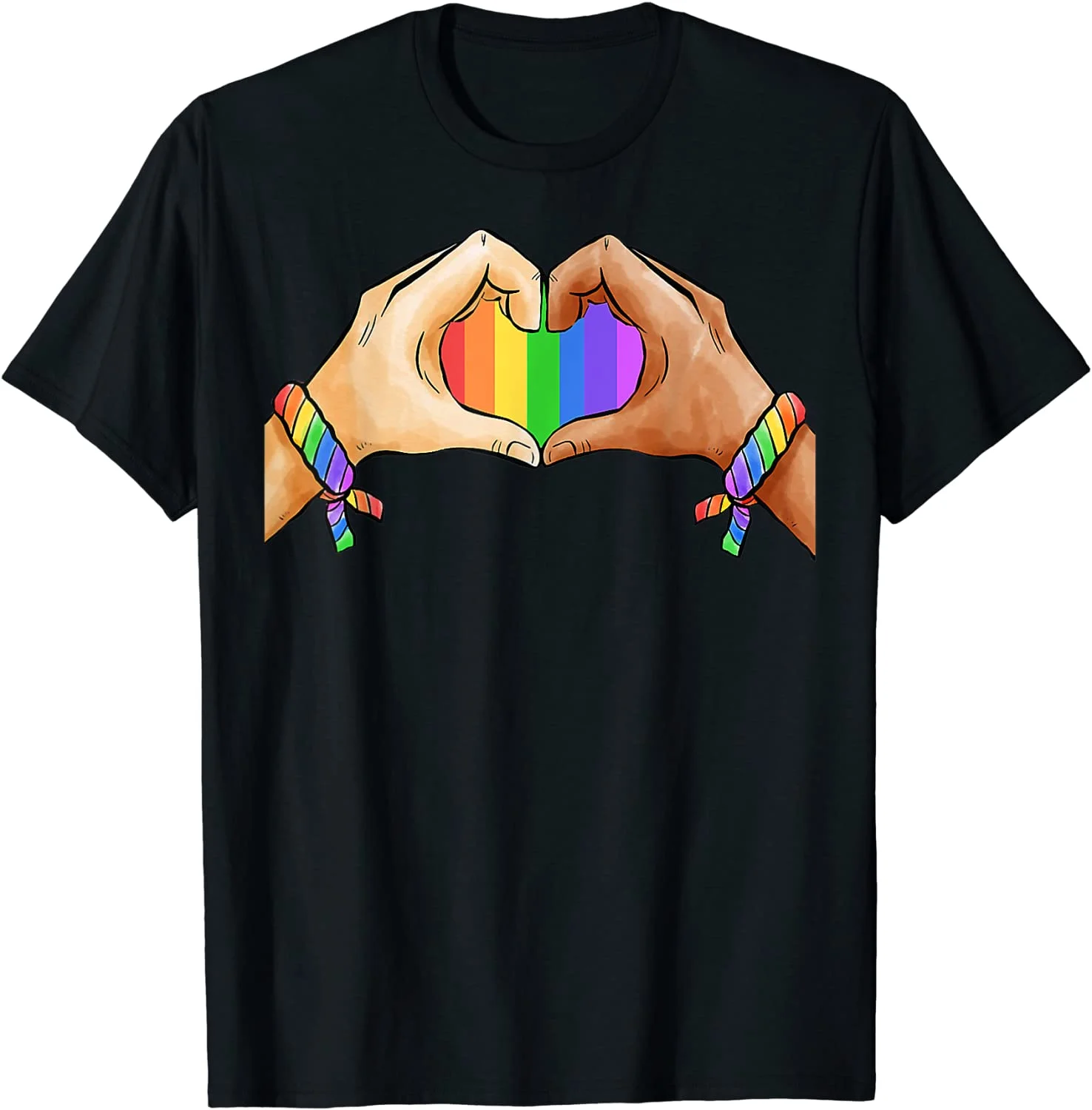 Heart of Unity: LGBT Rainbow Flag Gay Pride Unisex T-Shirt