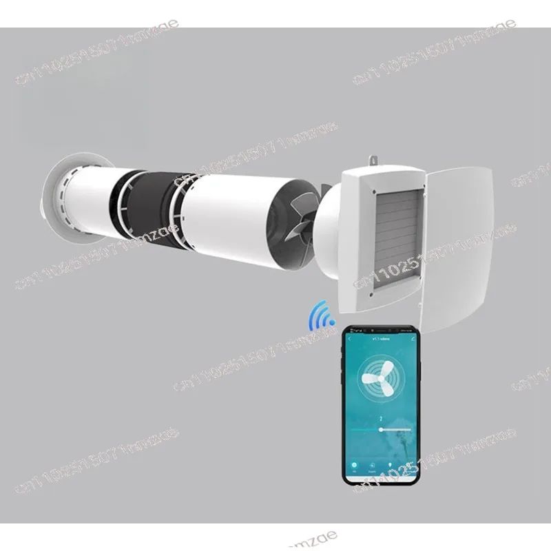 

Вентиляция с восстановлением одной комнаты 2024, вентиляция с восстановлением тепла, настенный Wi-Fi-вентилятор