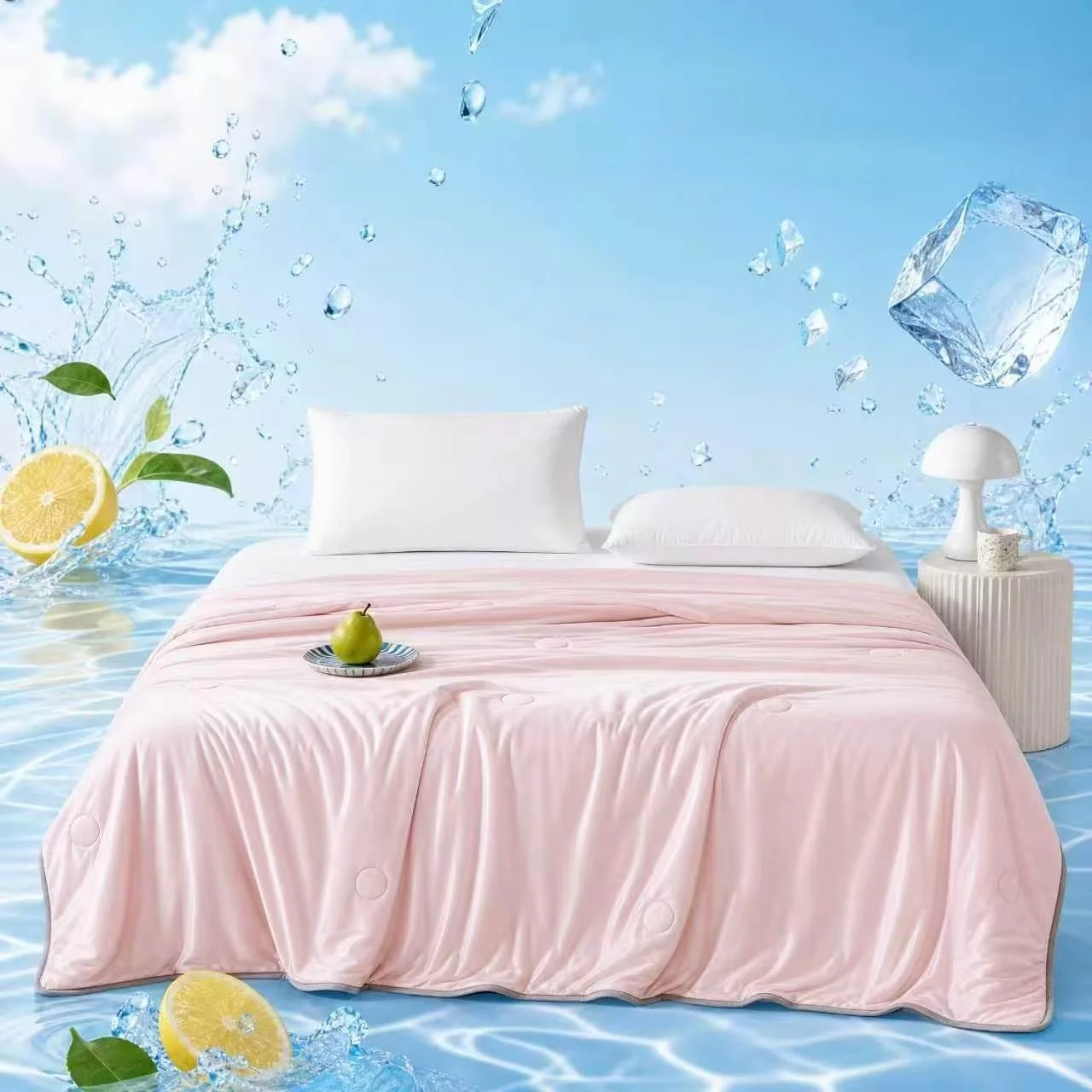 

Fashionable Ultrasonic Summer Quilts Single Double Extra-large Machine Washable Cooling Blankets Fiber Conditioning Quilt