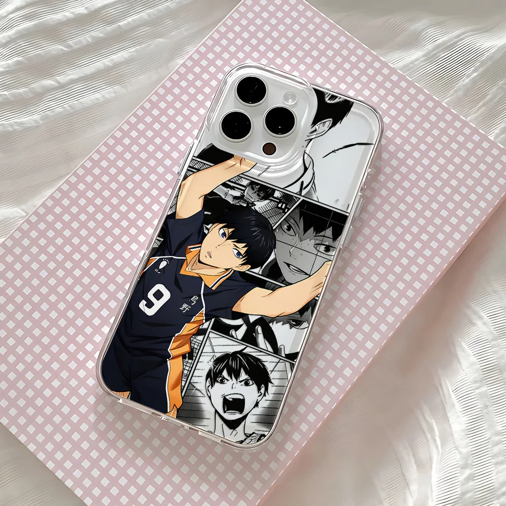 Comic H-Haikyuu Handyhülle für iPhone 17 16 16e 15 14 13 12 11 Mini Pro Max X XR XSMax 7 8 Air Plus Transparente Rückseite – Detail 8