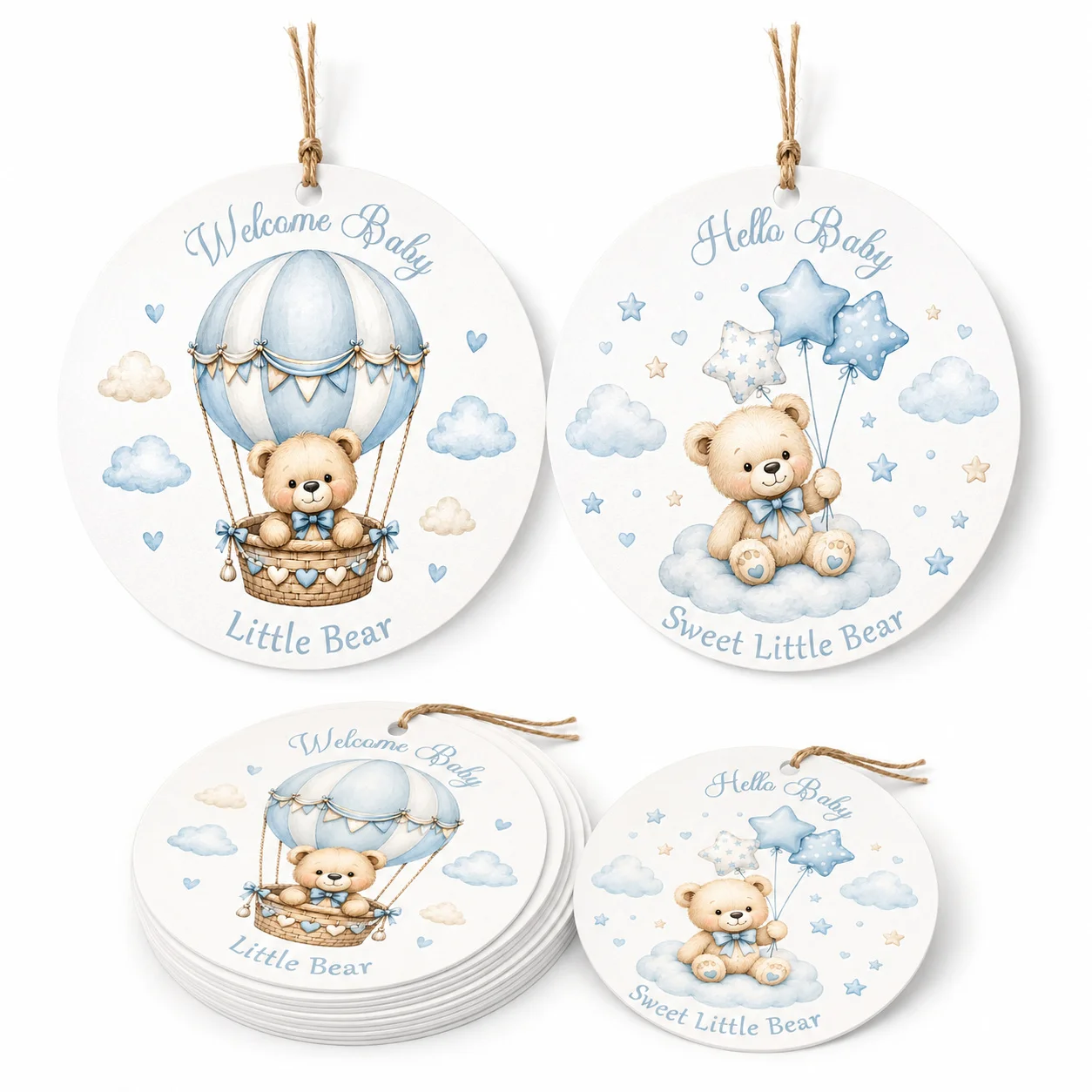 Custom Baptism Tags, Universal Tags, Free 10m String, Communion Tags, Baptism Tags, Holiday Gift Tags, Birthday Tags/Wedding Tags, Hang Tags, Non-Adhesive, Suitable for Product Packaging Tags