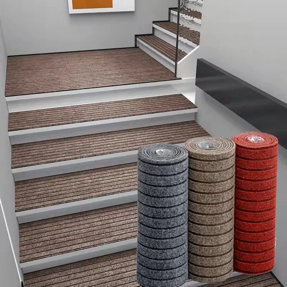 40x300 cm Self-Adhesive Carpet Absorbent Non-slip Peel and Stick Carpet Stain Resistant Washable Hallway Rug for Home