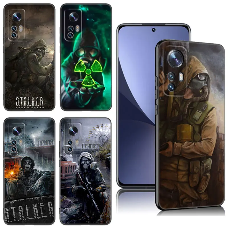 Stalker Clear Sky Phone Case For Xiaomi Mi 8 9 SE 10 10T 11 12 13 Lite 9T 11T 12S 12T 13 Pro 11i 12X Black Silicone Cover