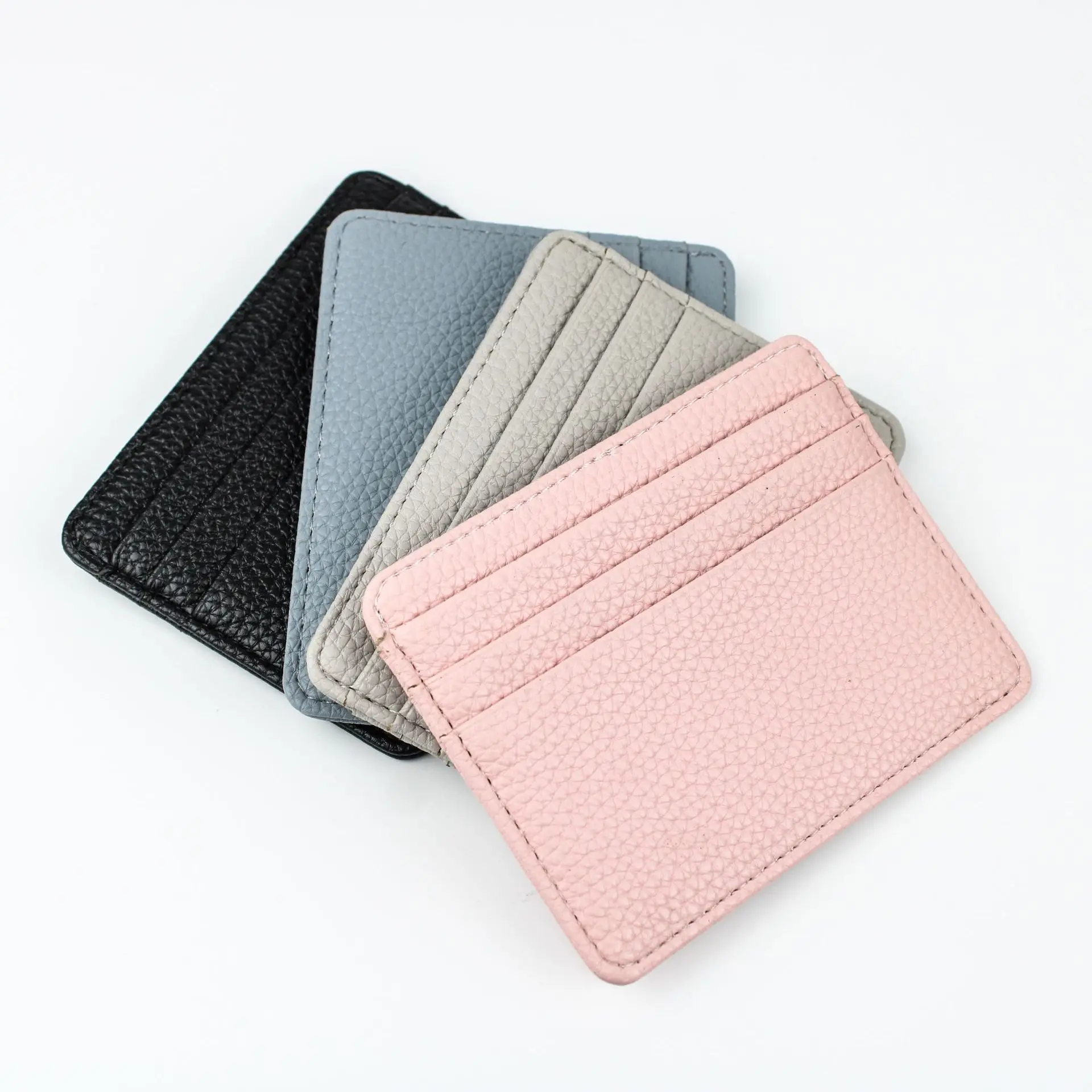 Litchi Skin Fashion Ladies Card Holder Female Square Designer Women Purse Organ Design Men Wallet Mini Purse Unisex Bags C015