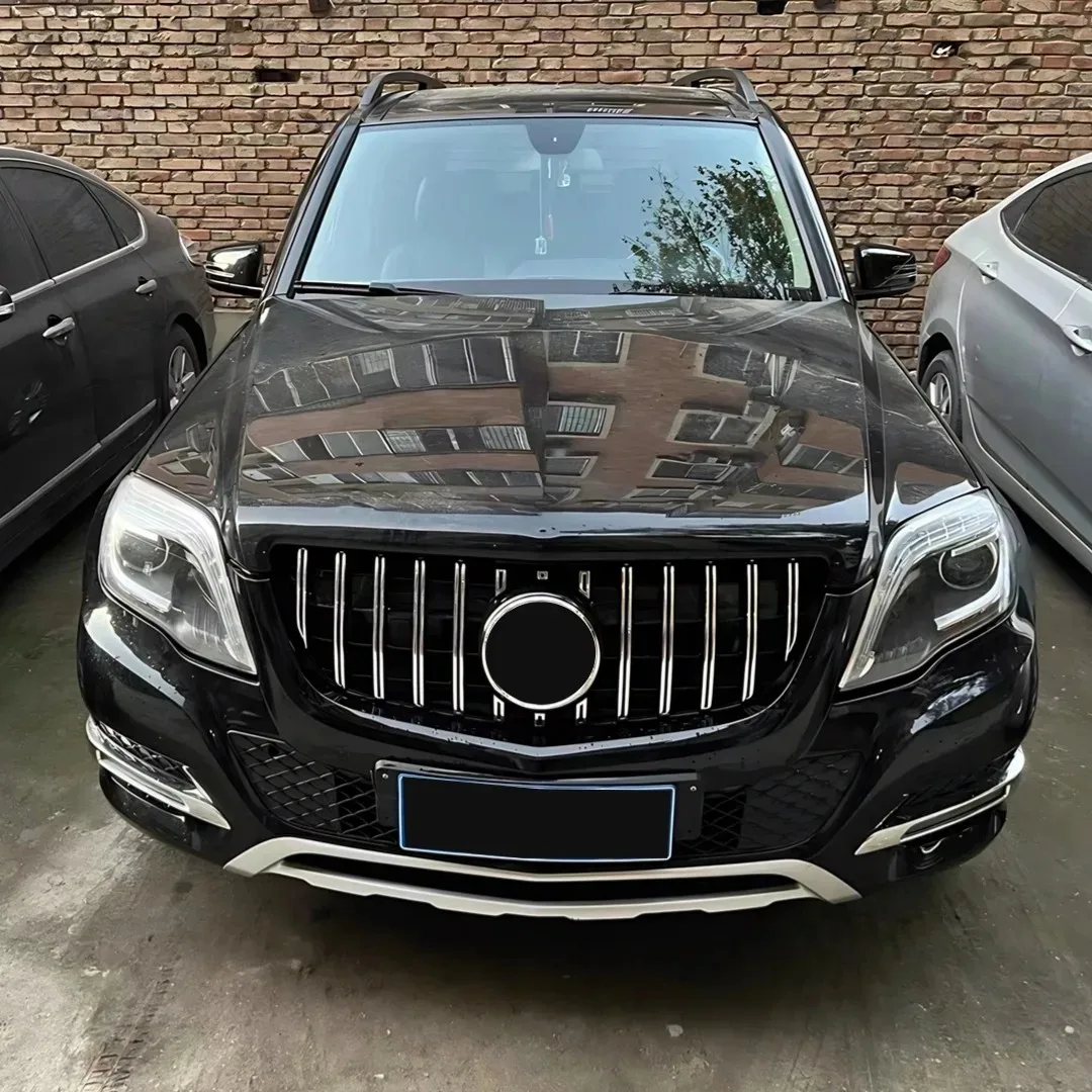 

For Mercedes-Benz GLK X204 2008-2015 GLK300 GLK350 AMG Diamond Style Front Grille Black Chrome Radiator Grille Replacement