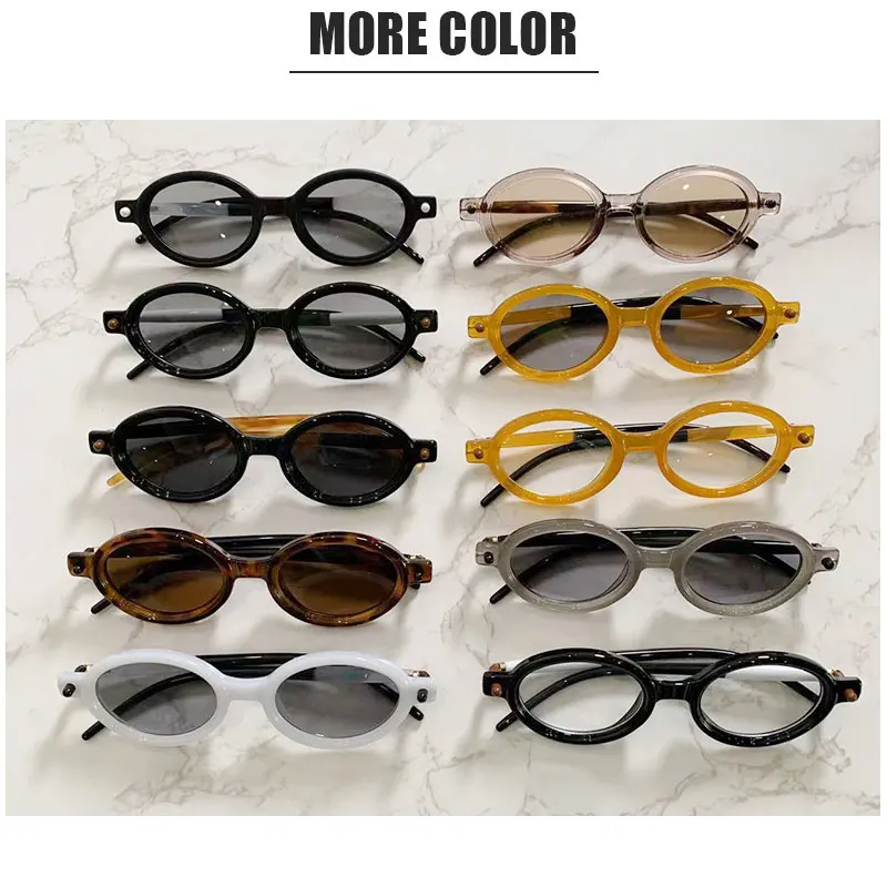 Vintage Small Frame Punk Sunglasses Men Luxury Brand Designer Sun Glasses Male Fashion Round Hip Hop Gafas De Sol image 5