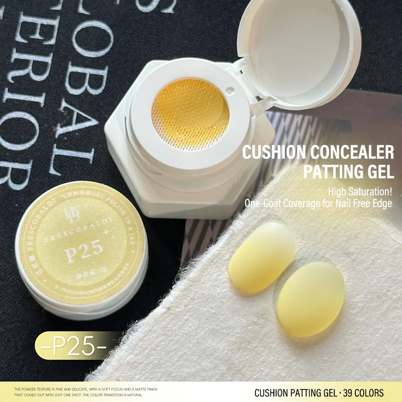 Air Cushion Patting Gel, Hochpigmentiertes Blush Gradient Ombre Nagelkunst-Gel, Kein Abwischen Nötig, UV-LED Transfer-Lack zum Einweichen
