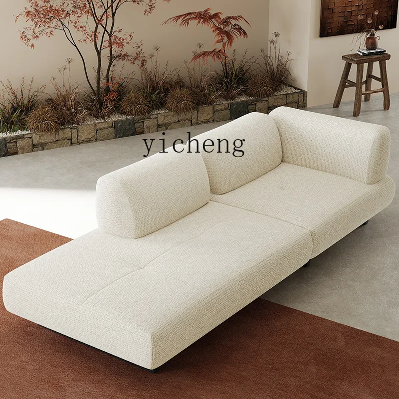 PP Sofa Antique Living Room Straight Row Simple Cotton And Linen Sofa Retro Fully Dismantled Island Sofa