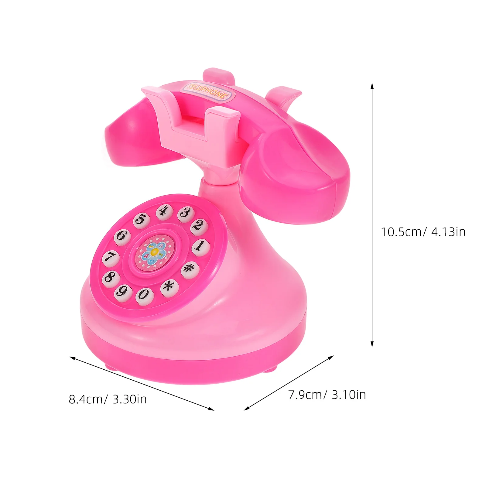 Mini Telephone Toy Miniature for Kids Boys Fake Old School Plastic Fashioned Toddler Phones Pretend