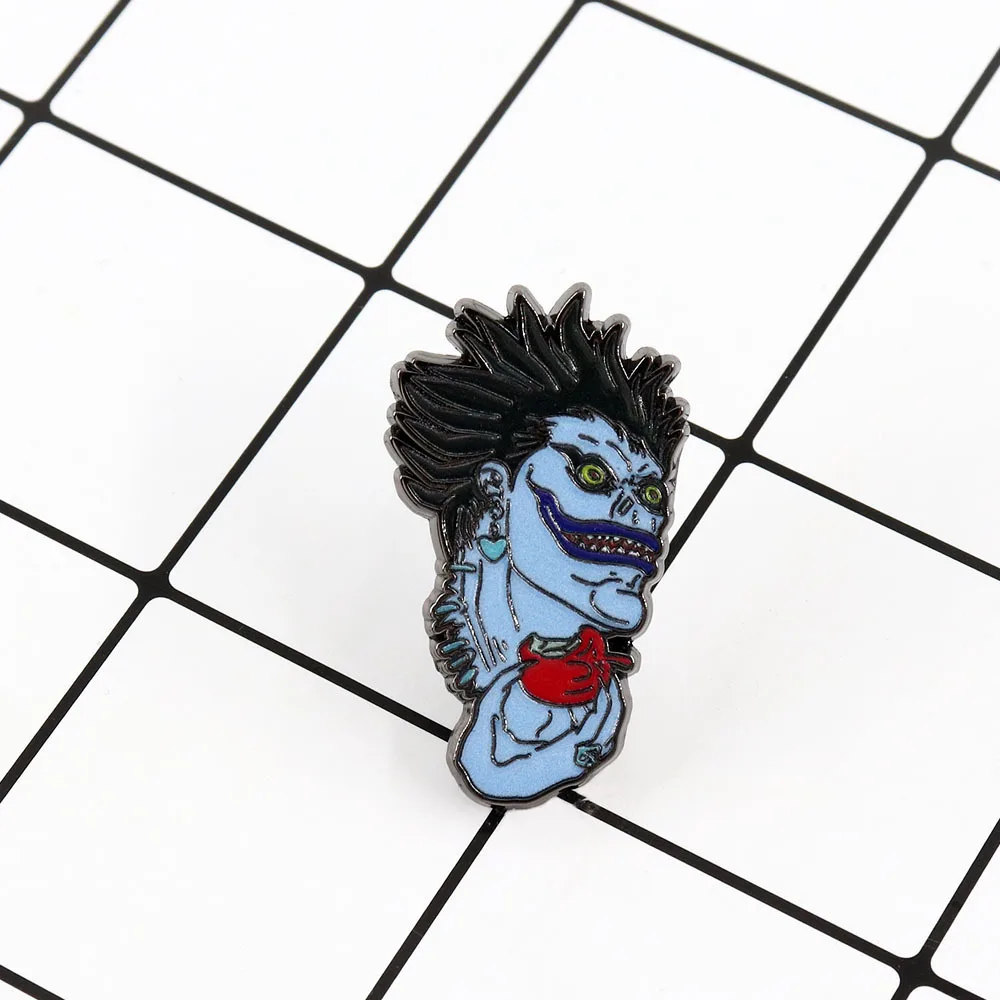 Badge de Costume de Cosplay Anime Death Note Ryuk, accessoires pour sac à dos, pendentif, accessoire en métal, broche cadeau