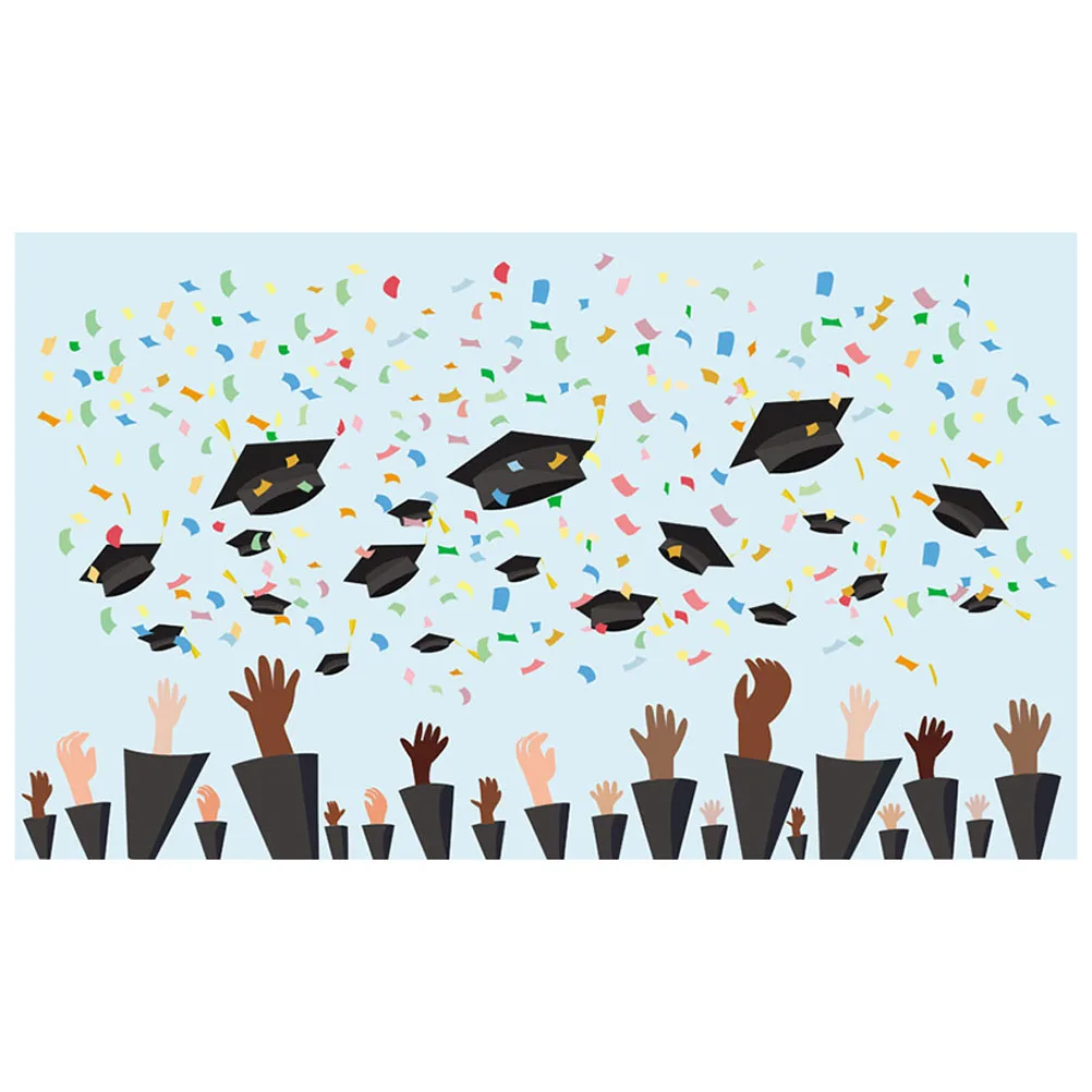 

3D Graduation Season Blackboard Photo Backdrop Photography Seamless Durable Lightweight Washable Party Background Baby Shower