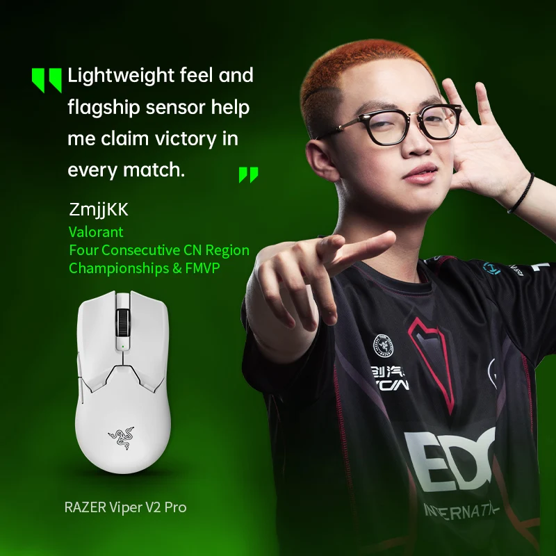 Razer Viper V2 Pro Lightweight Dual-Mode Wireless Gaming Mouse for PC Esports