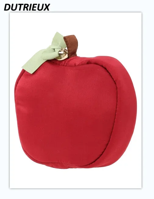 Red Apple Bag Mini Purse Bag Female Autumn Winter New Women\'s Cosmetic Bags Fashion Sweet Cute Makeup Bag for Ladies