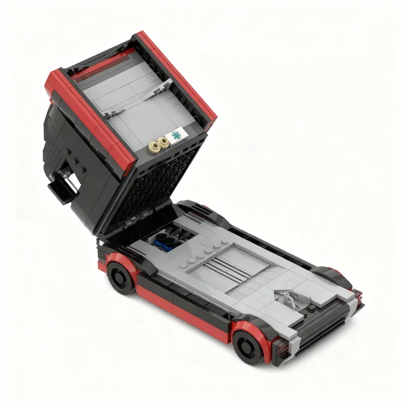 1542 قطعة من مكعبات البناء على شكل شاحنة مدينة الأبطال، هدايا عيد الميلاد، نموذج معماري قابل للتجميع، لعبة تعليمية إبداعية