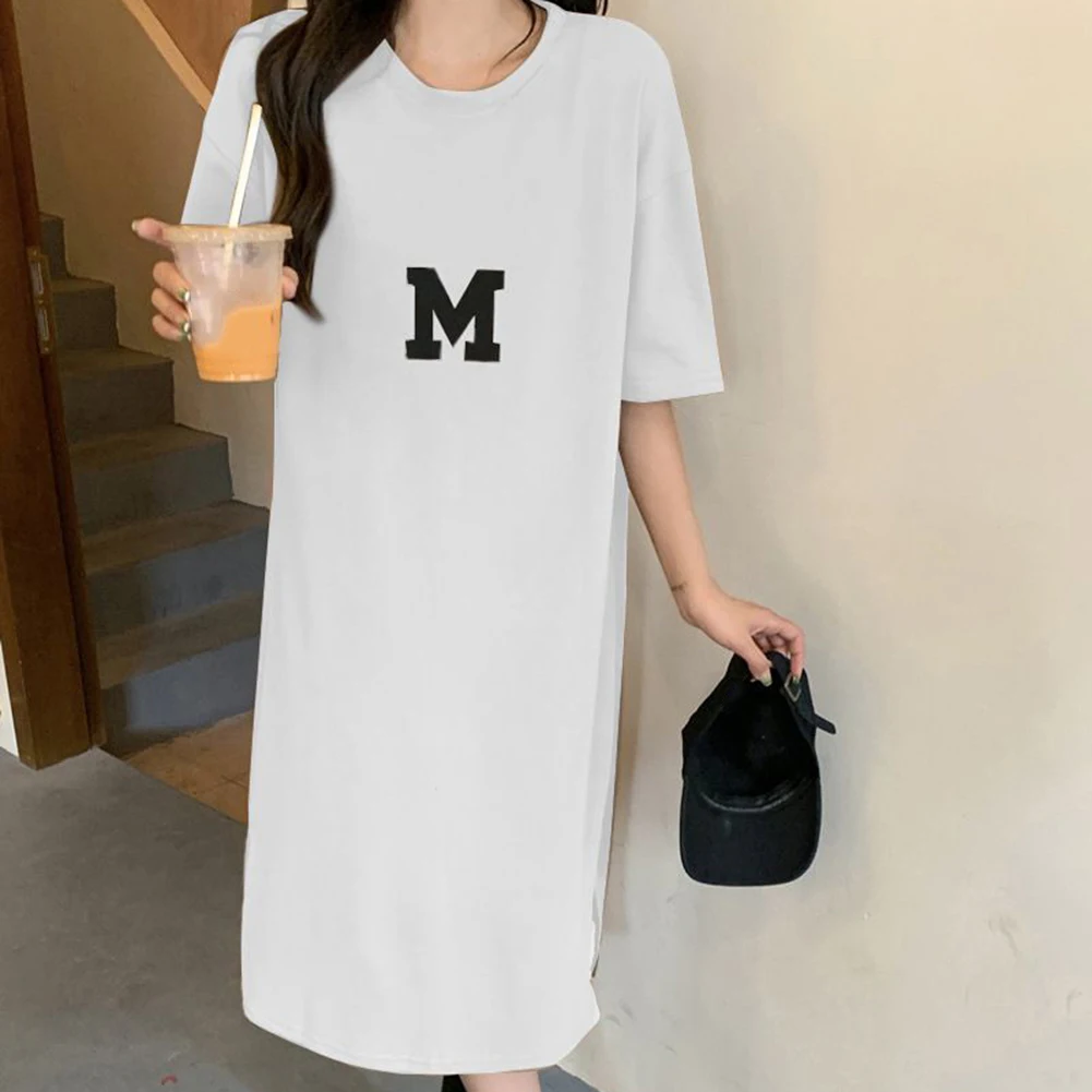 Casual Summer Outfit A-Line Long Skirt Casual Wear Daily Use Slight Elastic Letter Pattern Brand New Item For Autumn