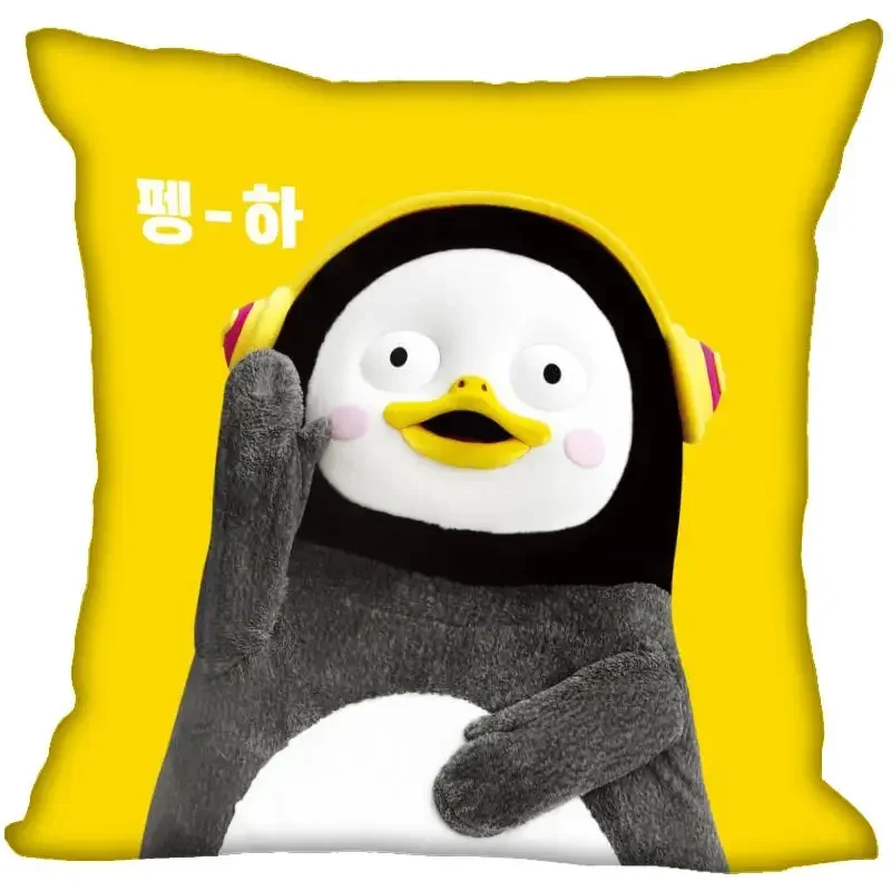 Nuovo arrivo Kpop Pengsoo Penguin Pillow Cover camera da letto Home Wedding federa decorativa Square Zipper federe morbide senza sbiadimento