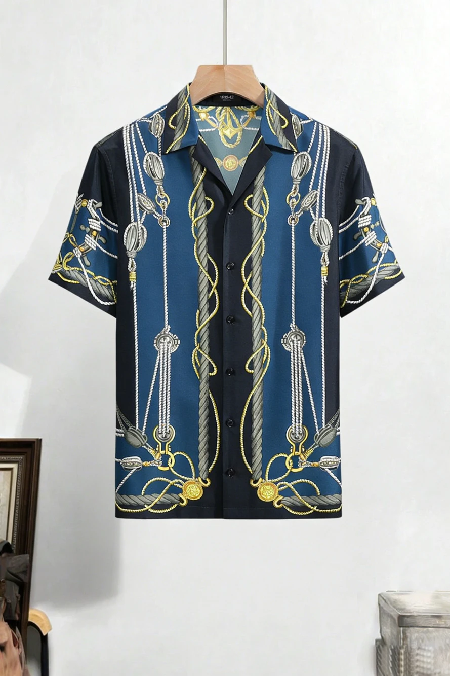 Kemeja Pria Lengan Pendek Moti - Street Fashion Definition ulasan dan harga