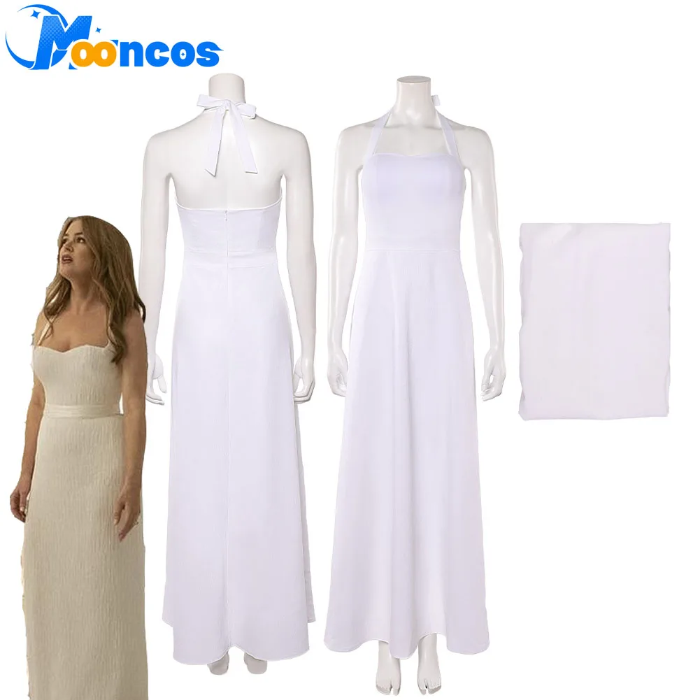 

Белое сексуальное платье для косплея Henley Reeves 2025 Movie Now You See Me: Now You Don't Костюм для женщин, карнавальный костюм на Хэллоуин