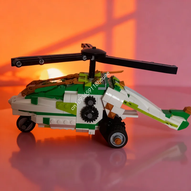 

452pcs MOC Ninjia Lloyd S Majestic Dragon Copter Model Building Blocks Architecture Toys Festival Gifts Education Brick