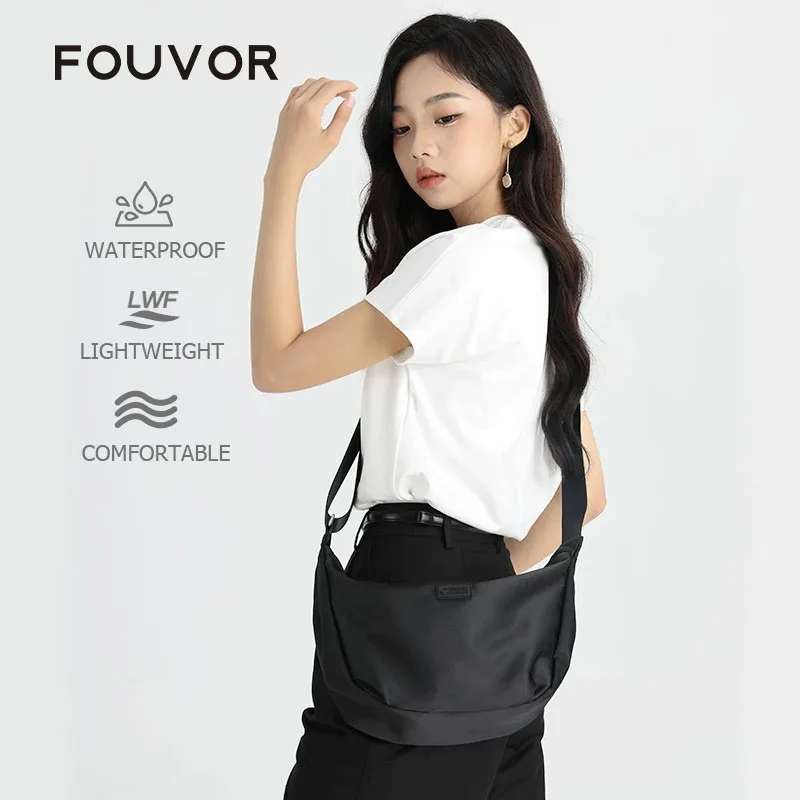 Fouvor Women's Crossbody Bag Nylon Oxford Cloth Dumpling Bags 2026 Trend Fashion Sports Casual Shoulder Bag New 3013-03 3013-15 image 2