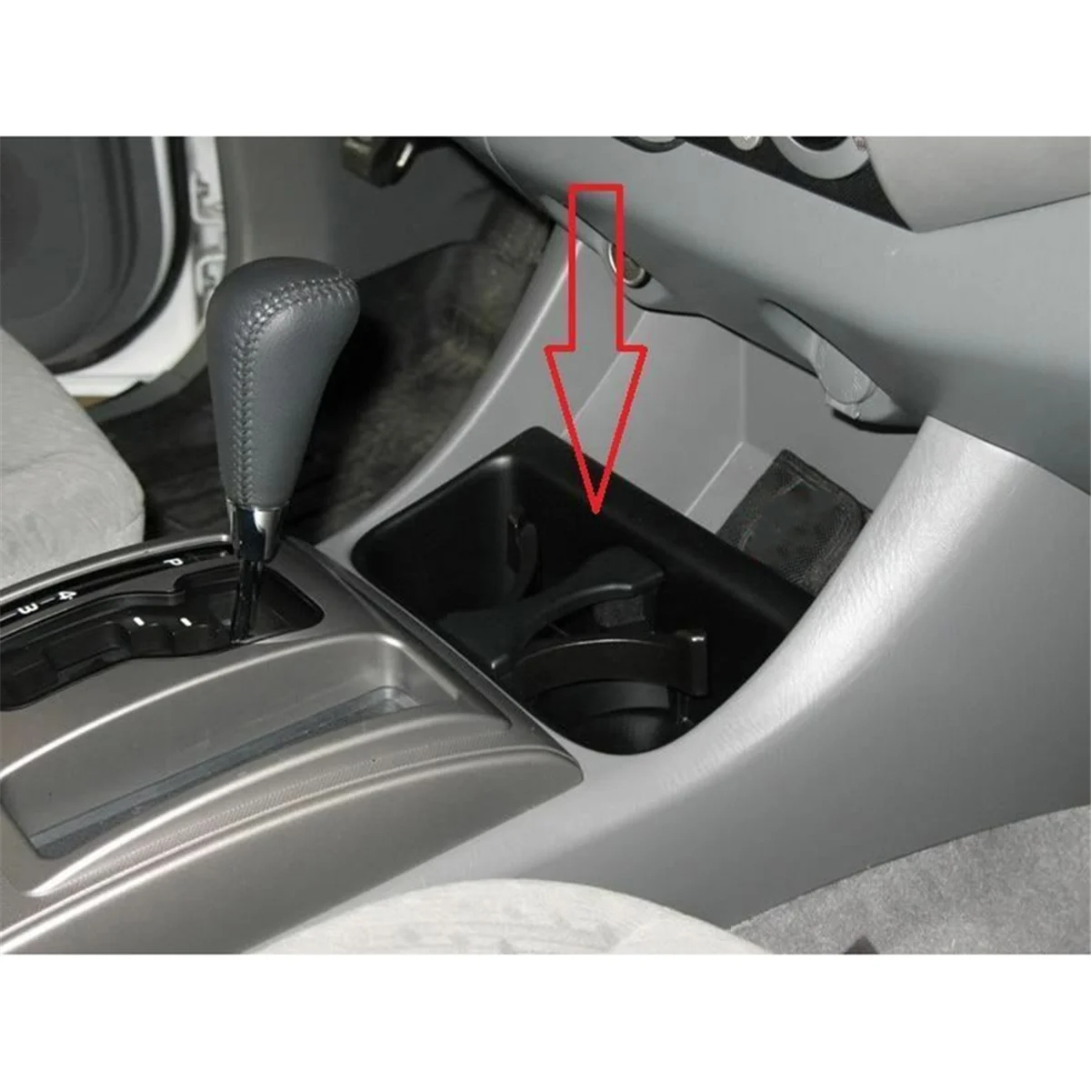 Car Cup Holder Divider Inserted Into the Center Console Black for 2005-2010 Sequoia 2008-2018