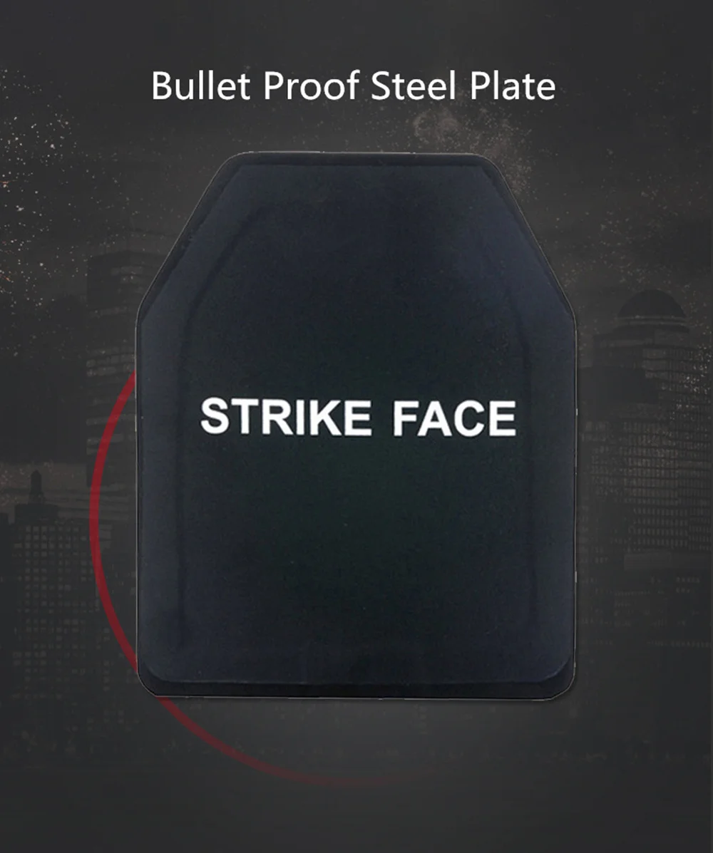 American Standard NIJ IIIA PE bulletproof plate, Tactical Vest Chest Plate, Military Grade, 25x30cm