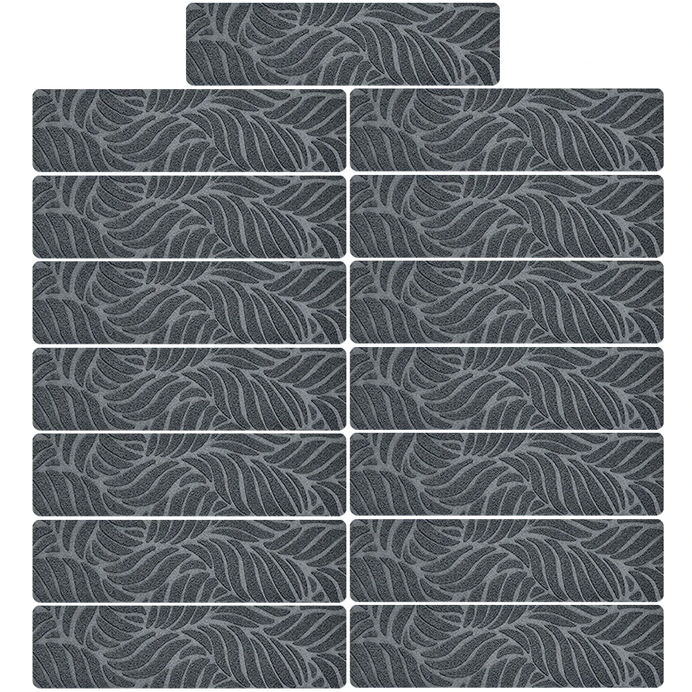 Samoprzylepna, szczotkowana, tłoczona mata schodowa 76x20cm, antypoślizgowa, do wnętrz, dywaniki na schody, skandynawskie dywaniki na schody.