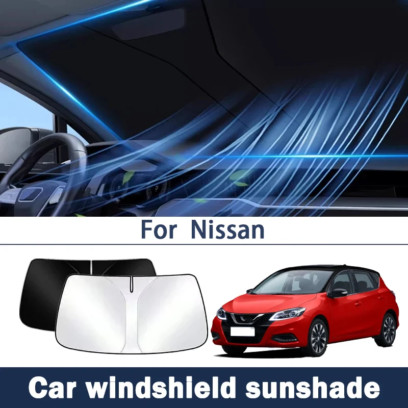 

Suitable for Nissan N7 Qashqai Sylphy X-Trail Teana Qida Tuda Auto Sunshade Front Sunscreen Curtain Heat Shield