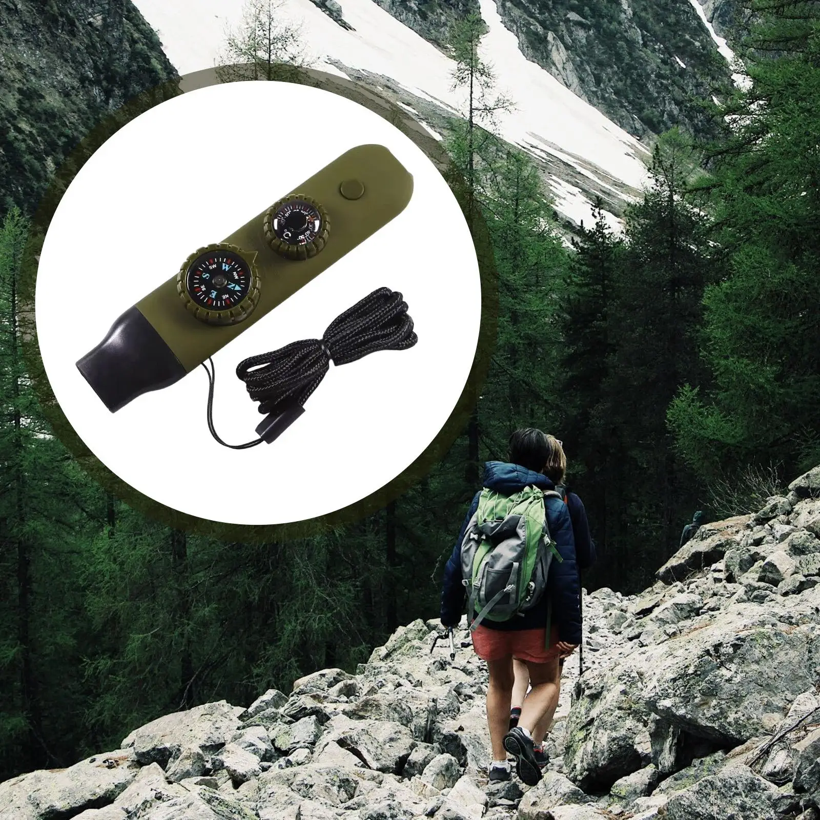 

Свисток для экстренного выживания, практическое оборудование со шнурком, универсальный фонарик для катания на лодках, кемпинга, пешего туризма.