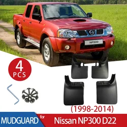 Mudguard for Nissan PickUp Navara NP300 D22 1998-2014 2013 2012 2010 2009 Mud Front Wheels Fender Mudflap Car Accessories 2000