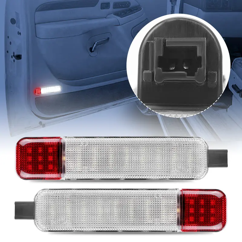 LED Door Courtesy Light Interior Atmosphere Lamp for Chevy Silverado 1500 2500 3500 GMC Sierra Yukon Hummer H2 15021517 15021518