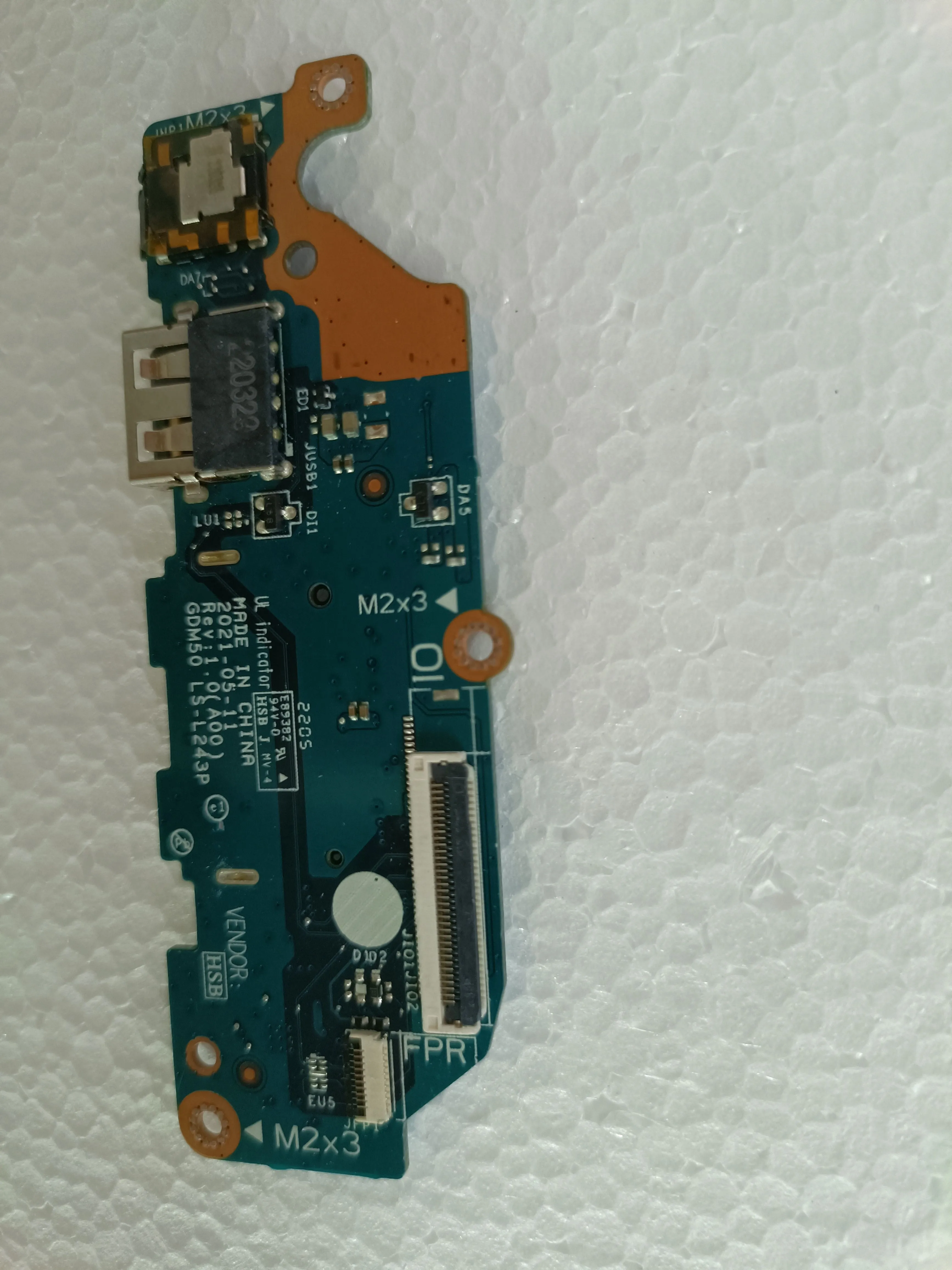 SD Card Reader Placa USB, LS-L243P para Dell Inspiron 15 3510 3511, Original