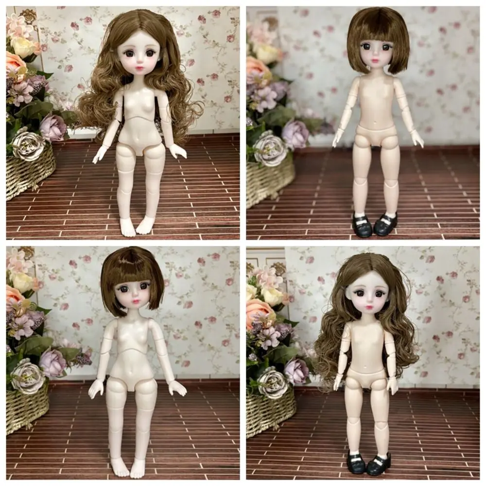 

Kids Toy Without Clothes 1/6 BJD Doll Multi-Joint White Skin Doll Body Movable Dress Up Doll Replacement Body Doll Accessories