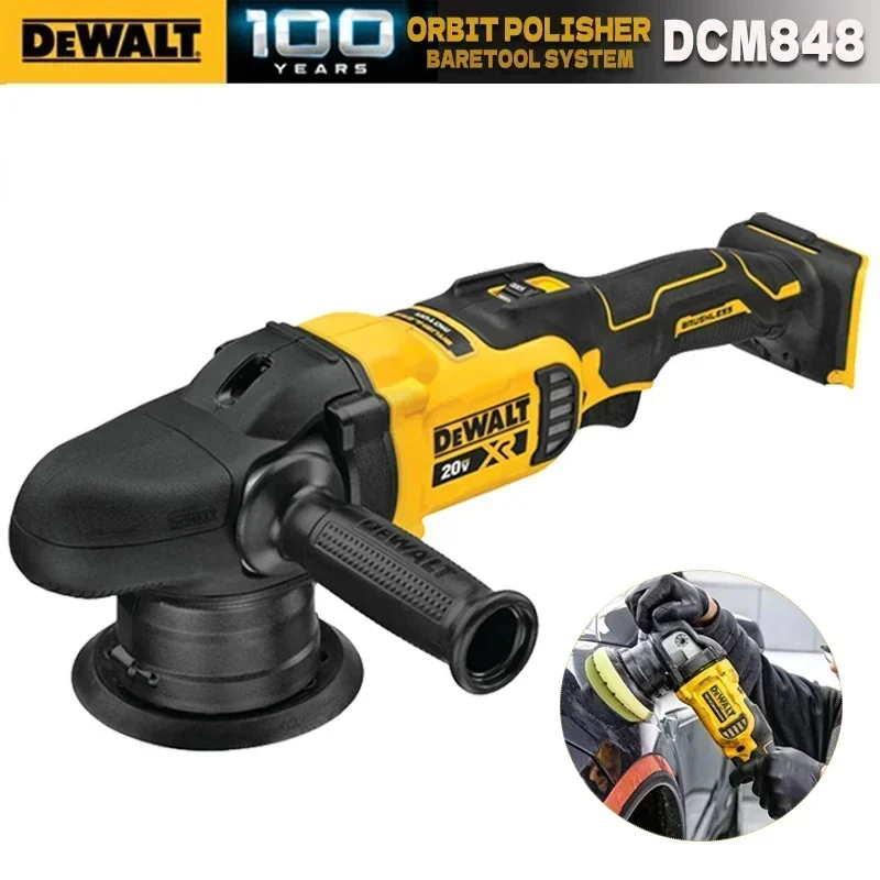 DEWALT DCM848 Cordless Variable Speed Random Orbit Polisher Brushless Motor 125MM Car Beauty Waxing Polishing Machine DCM848B