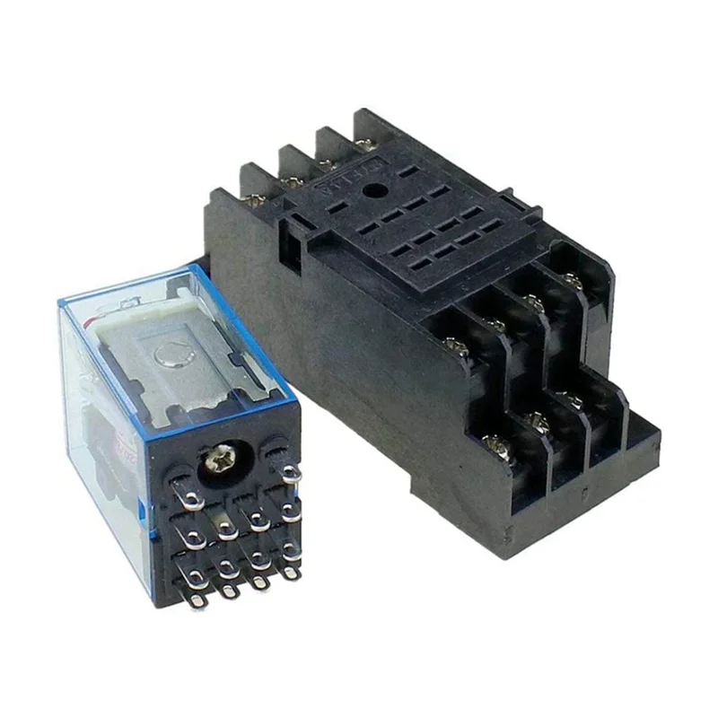 

20 шт. MY4NJ 14PIN 4DPDT электронное мини-электромагнитное реле 5A катушка с гнездом PYF14A AC 220 В