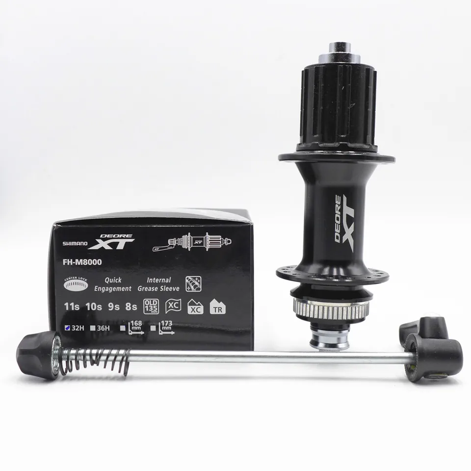 SHIMANO FH-M8000 32H QR135mm リアハブ SHIMANO XT FH-M8000 Freehub 135mm Quick Release 32H MTB bike Rear