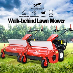 Europe Hot Sale Home Use Small Walk-Behind Lawn Mower 9 HP Wheeled Lawnmower High Quality Rubber Crawler Grass Cutter Customized