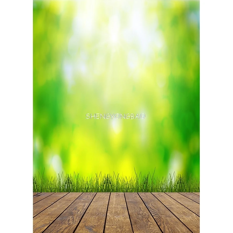 SHENGYONGBAO Art Fabric Photography Backdrops Props Flower Landscape Wooden floor  Photo Studio Background  ZLDT-14